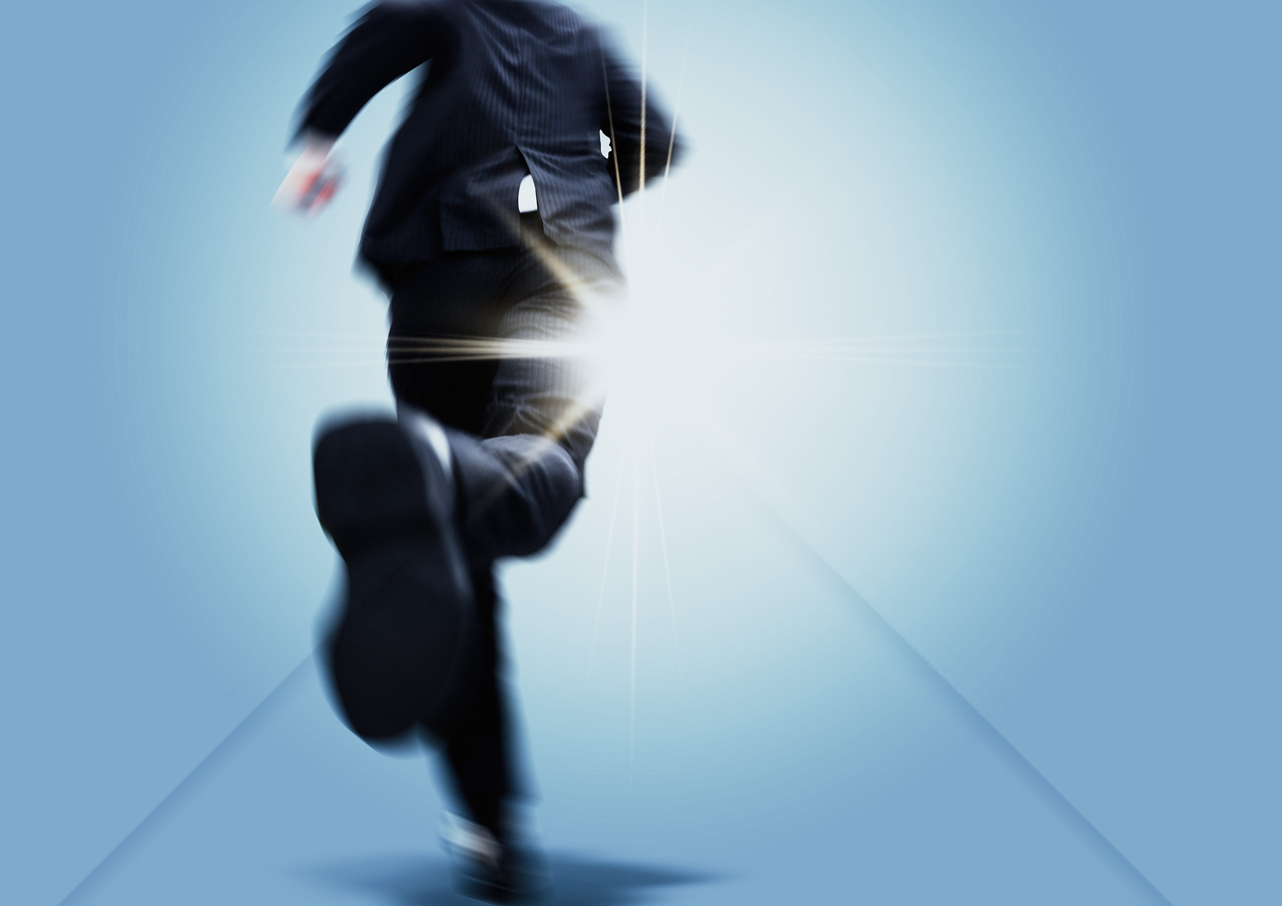 駆けだすビジネスマン