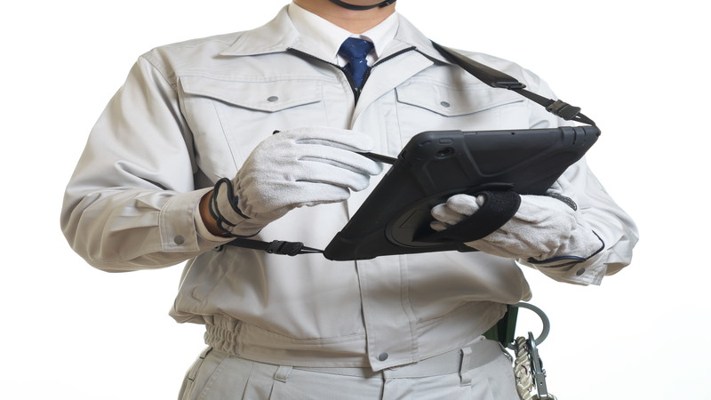 作業服を着た人