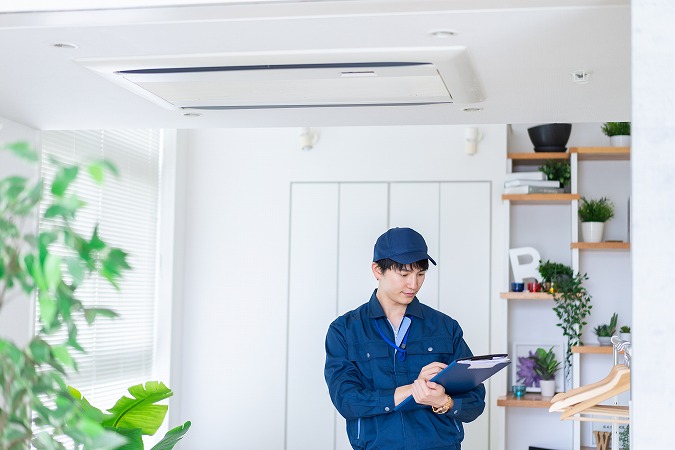 エアコン業者立ち合いイメージ